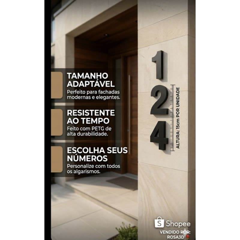Números Residenciais 3D
